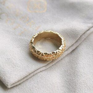 Kendra Scott Harper Gold Plated Band Ring #7 w/ dust bag